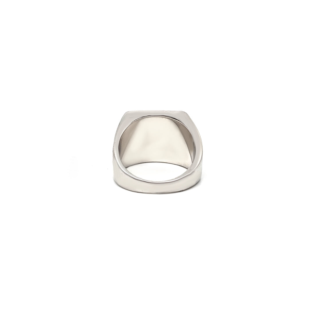Gladiator Black Enamel Ring