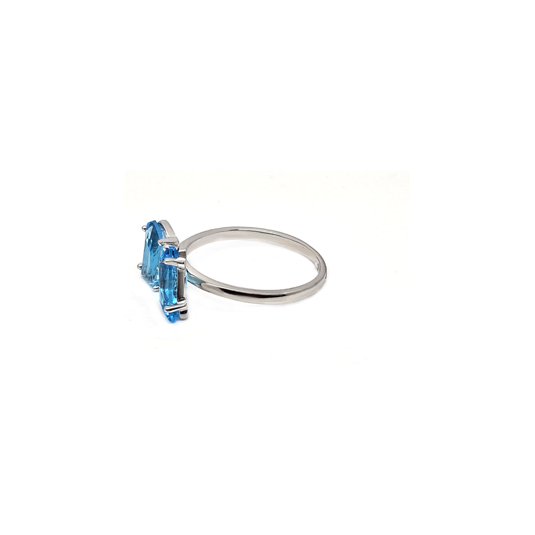 Butterfly Blue col Grace CZ Ring