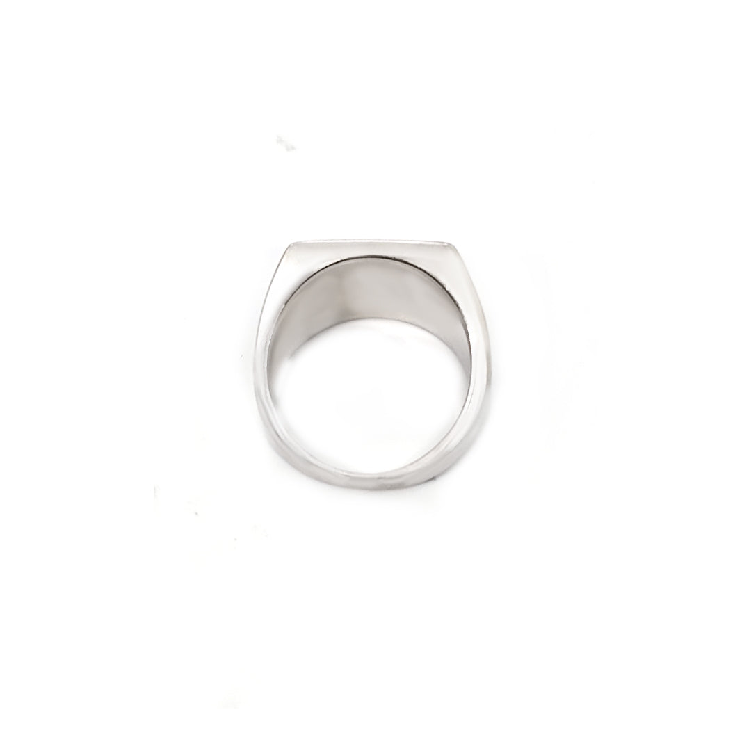 Gladiator Black Enamel Ring