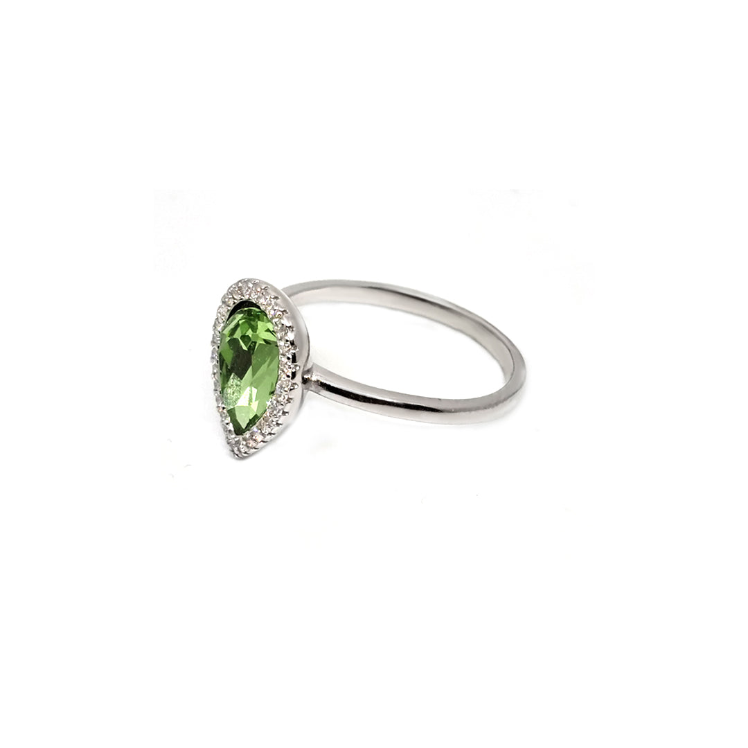 Swarovski Radiance Green col Lady Ring