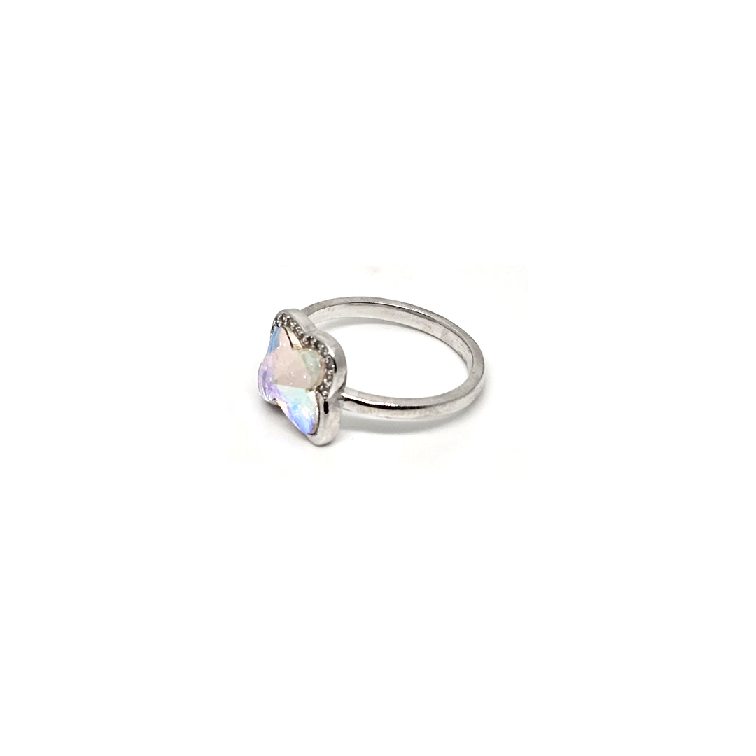 CZ Elegance by Swarovski blue col ring