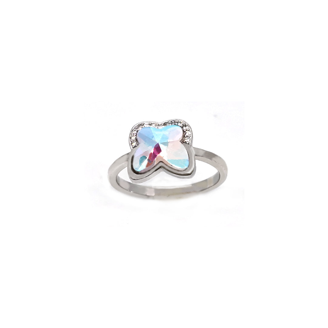 CZ Elegance by Swarovski blue col ring