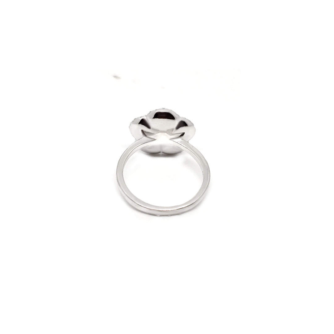 GlitterGlow Swarovski Ring dark blue col