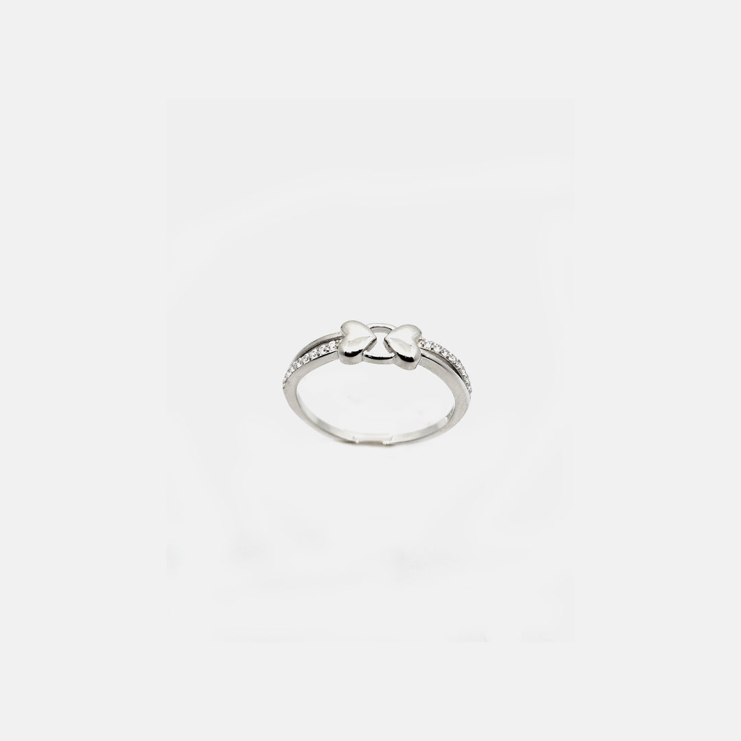 Swarovski Shine bow shape L.CZ Ring