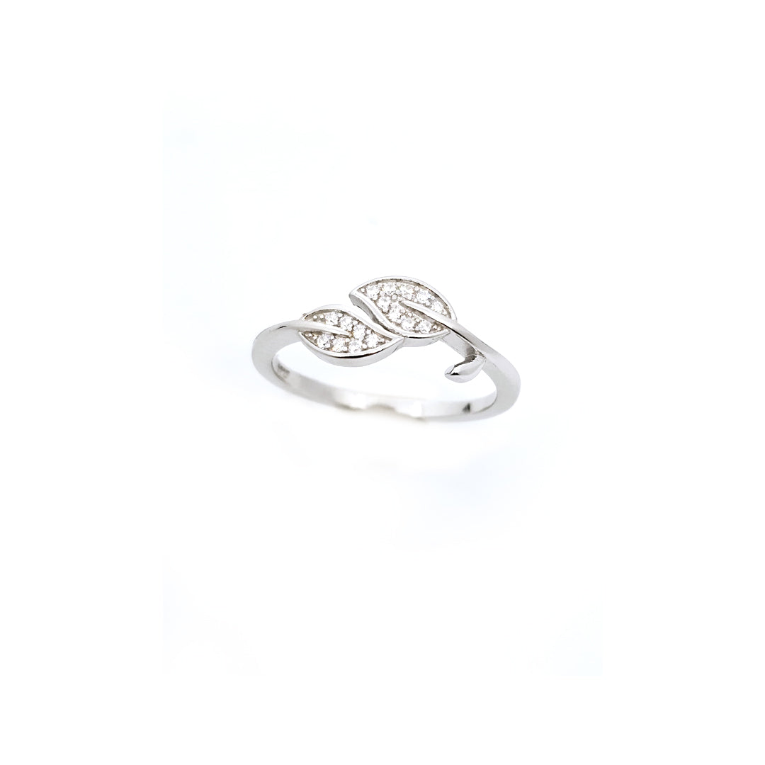 Swarovski Shine leaf shape L.CZ Ring