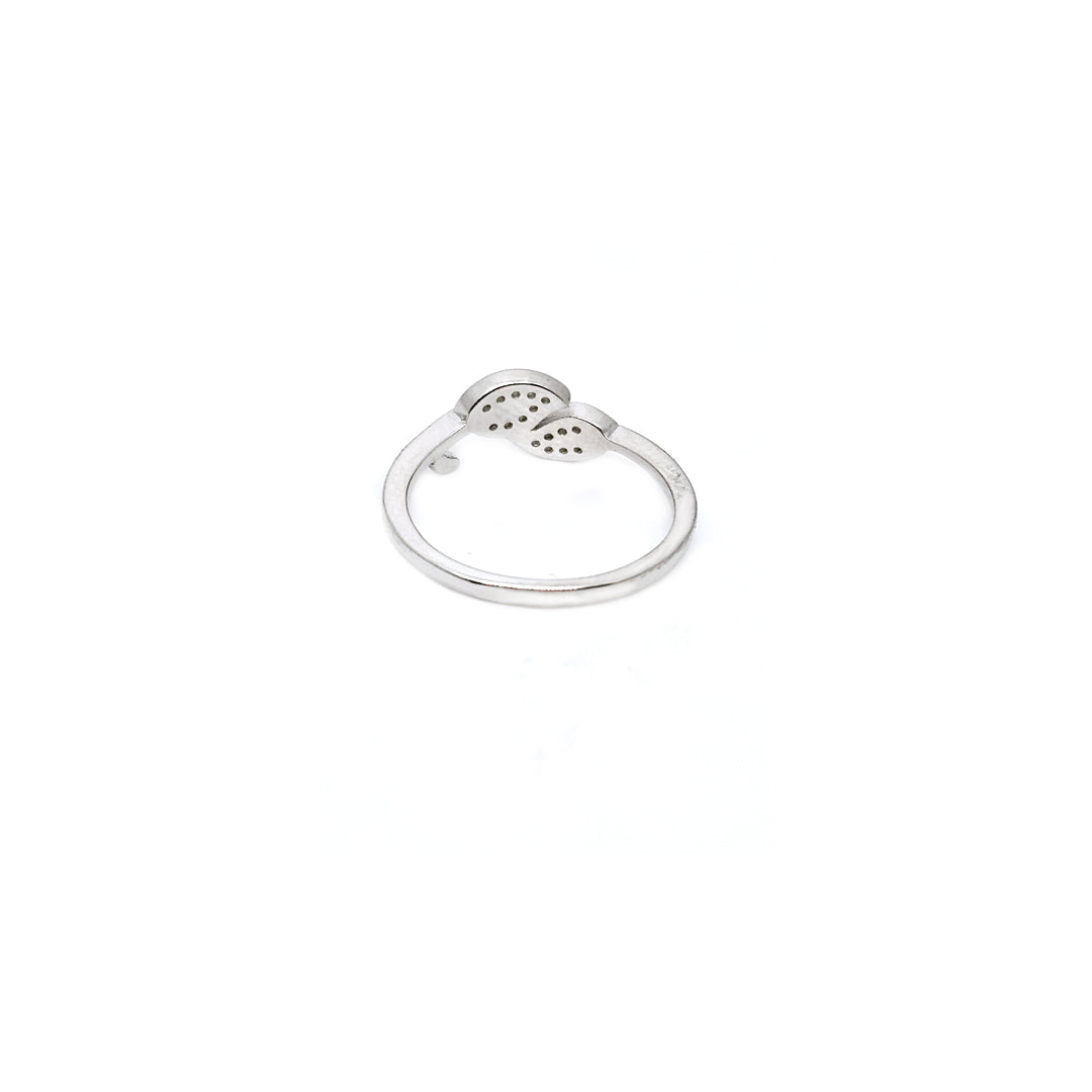 Swarovski Shine leaf shape L.CZ Ring