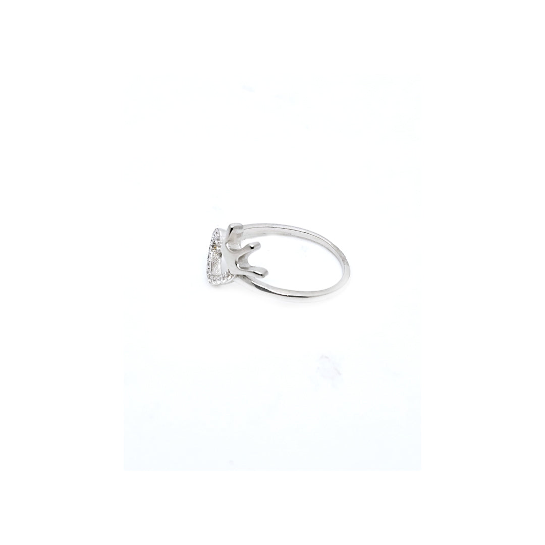 Swarovski Shine croun on heart shape L.CZ Ring