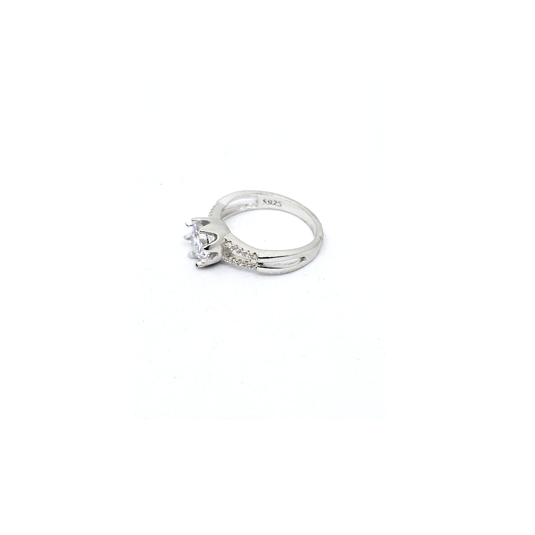 Royal Solitaire CZ Ring
