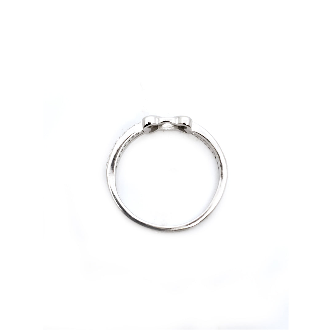 Swarovski Shine bow shape L.CZ Ring