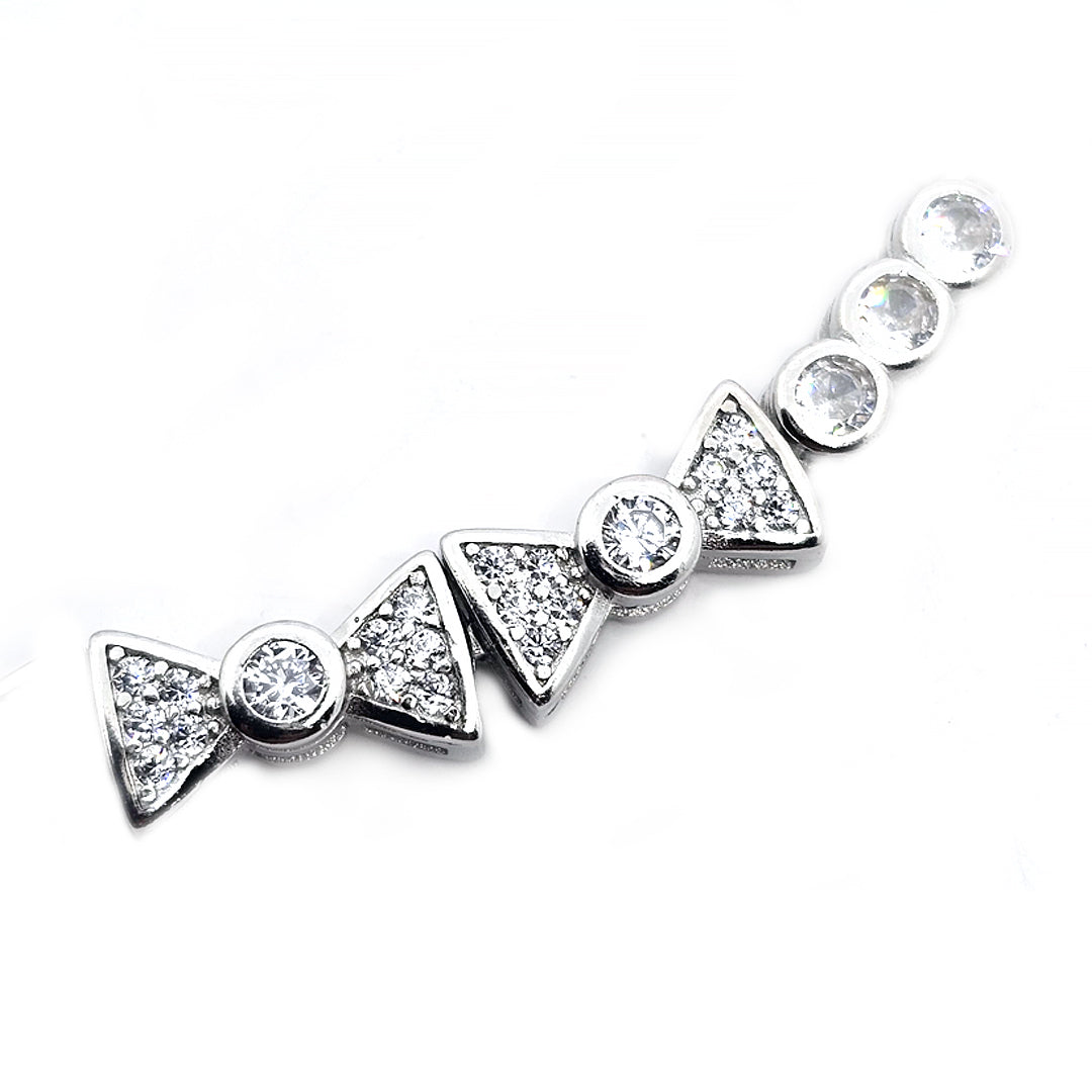 Sterling Silver Loose bracelet Toffee Shape
