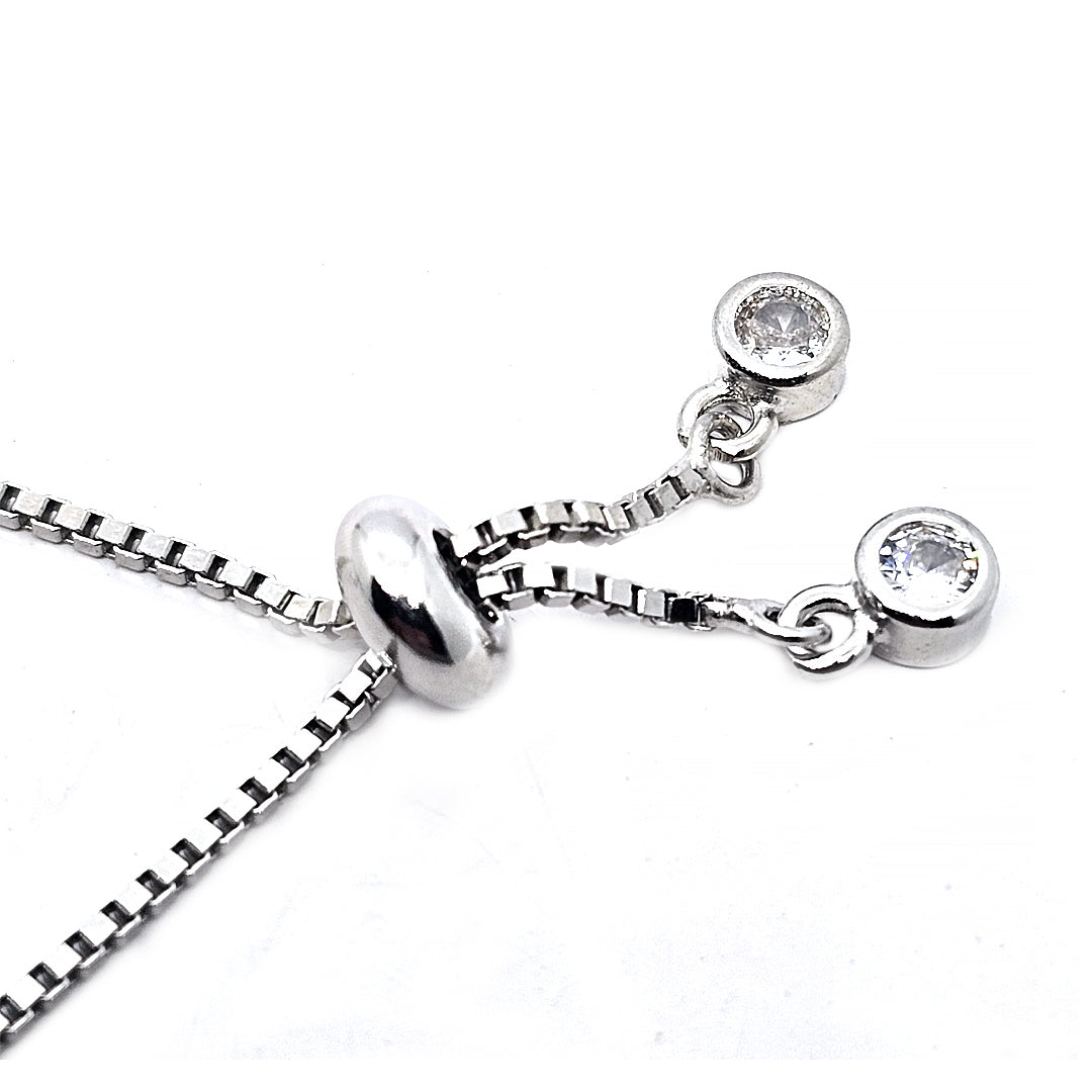 Sterling Silver Loose bracelet Toffee Shape