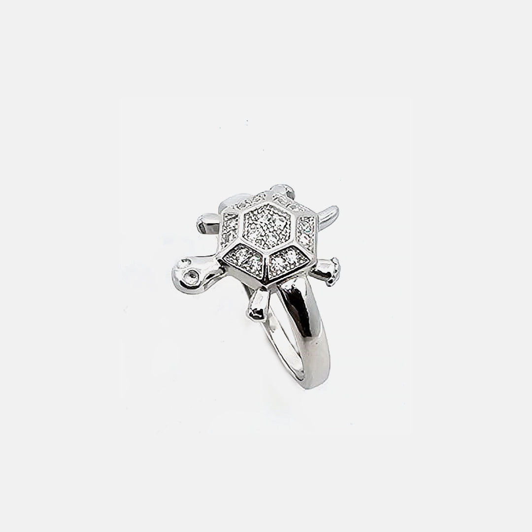Ring-Light Wt with Tortoise Shape Lucky Charm