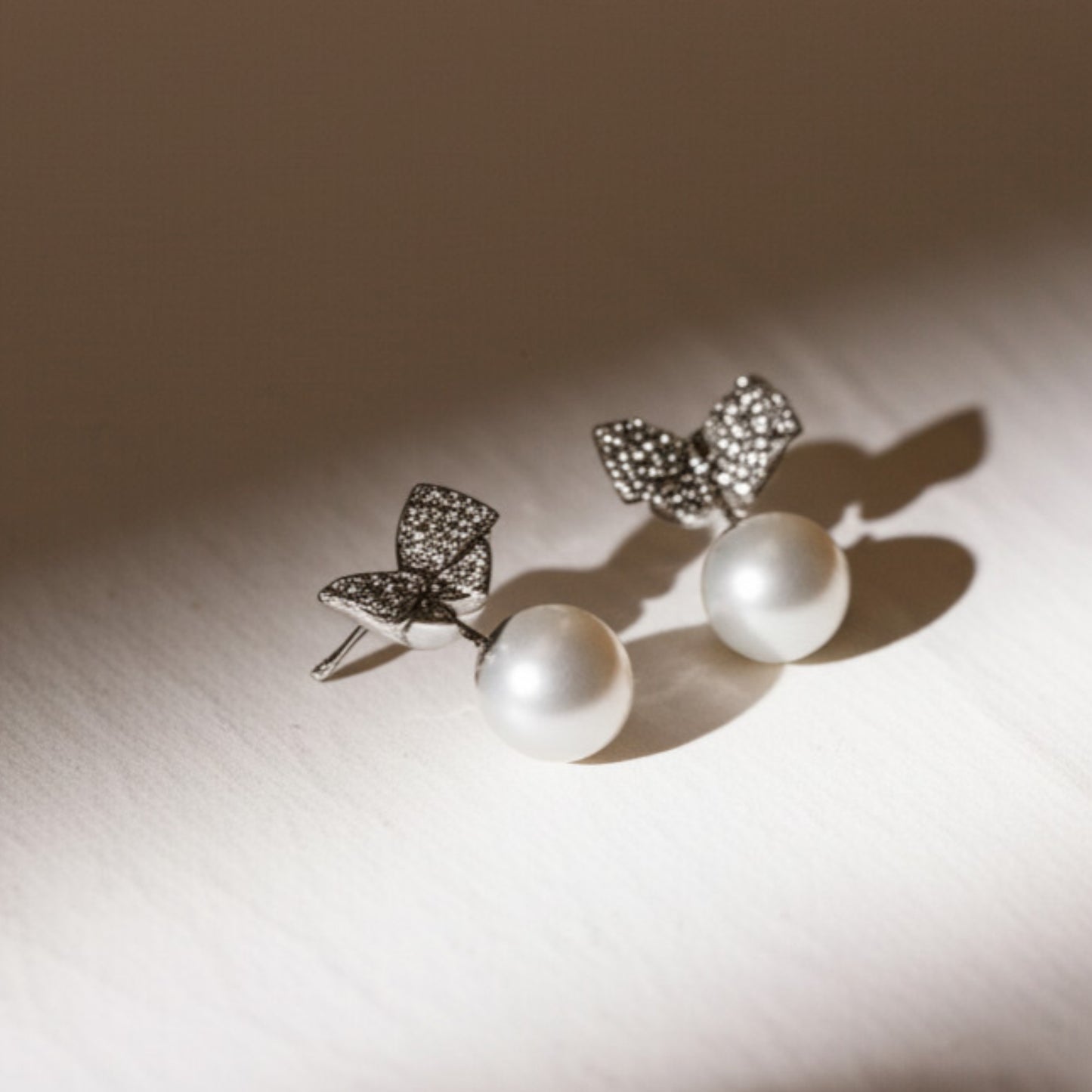 Duet Pearl and Diamond Earrings