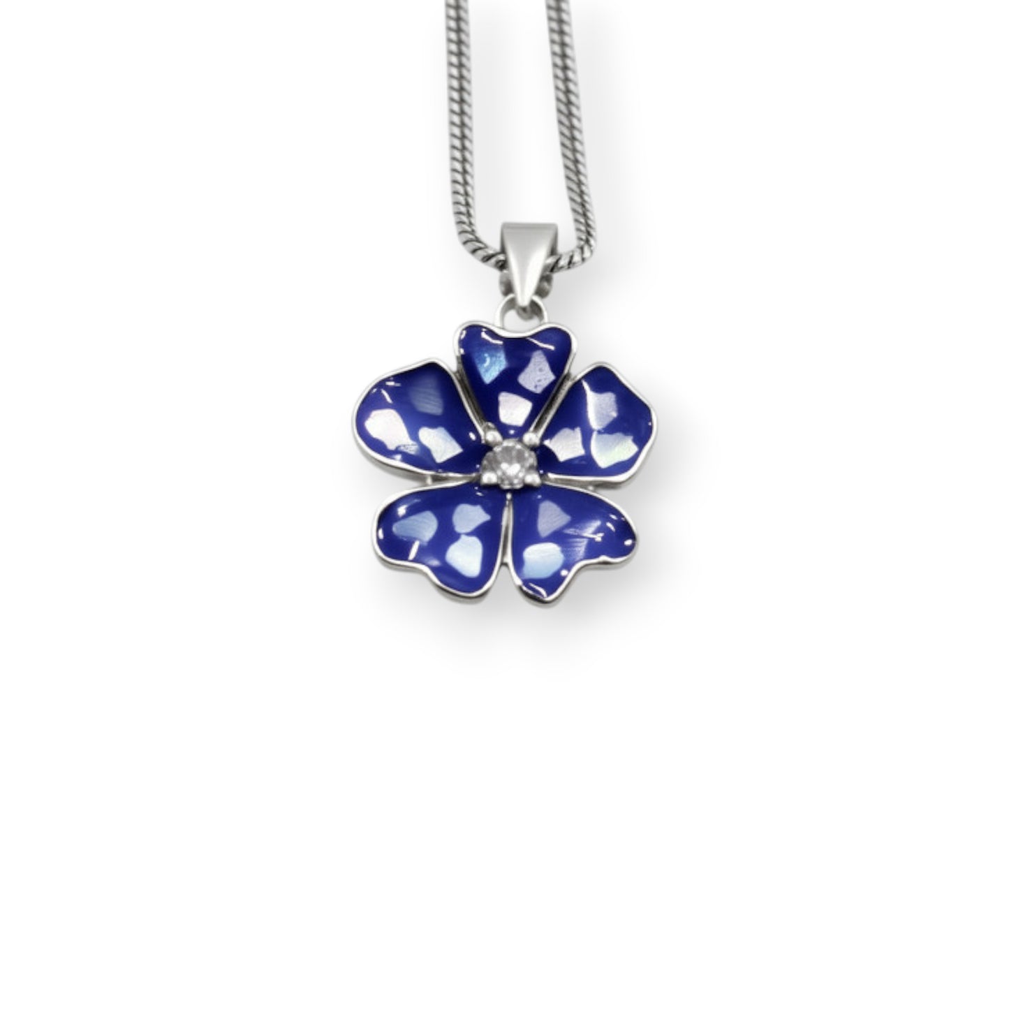 Floral Blue Jewelry Set