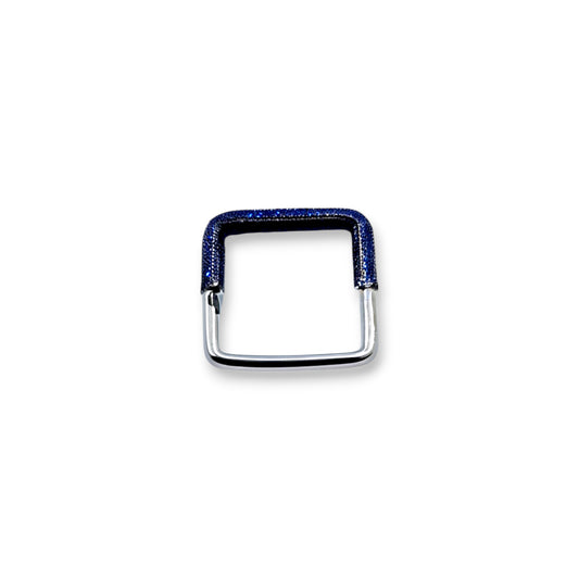 Blue Pave Bar Ring