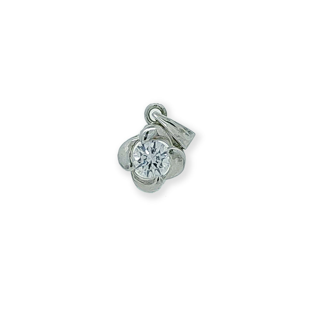 Sterling silver solitaire pendant set | Timeless Elegance