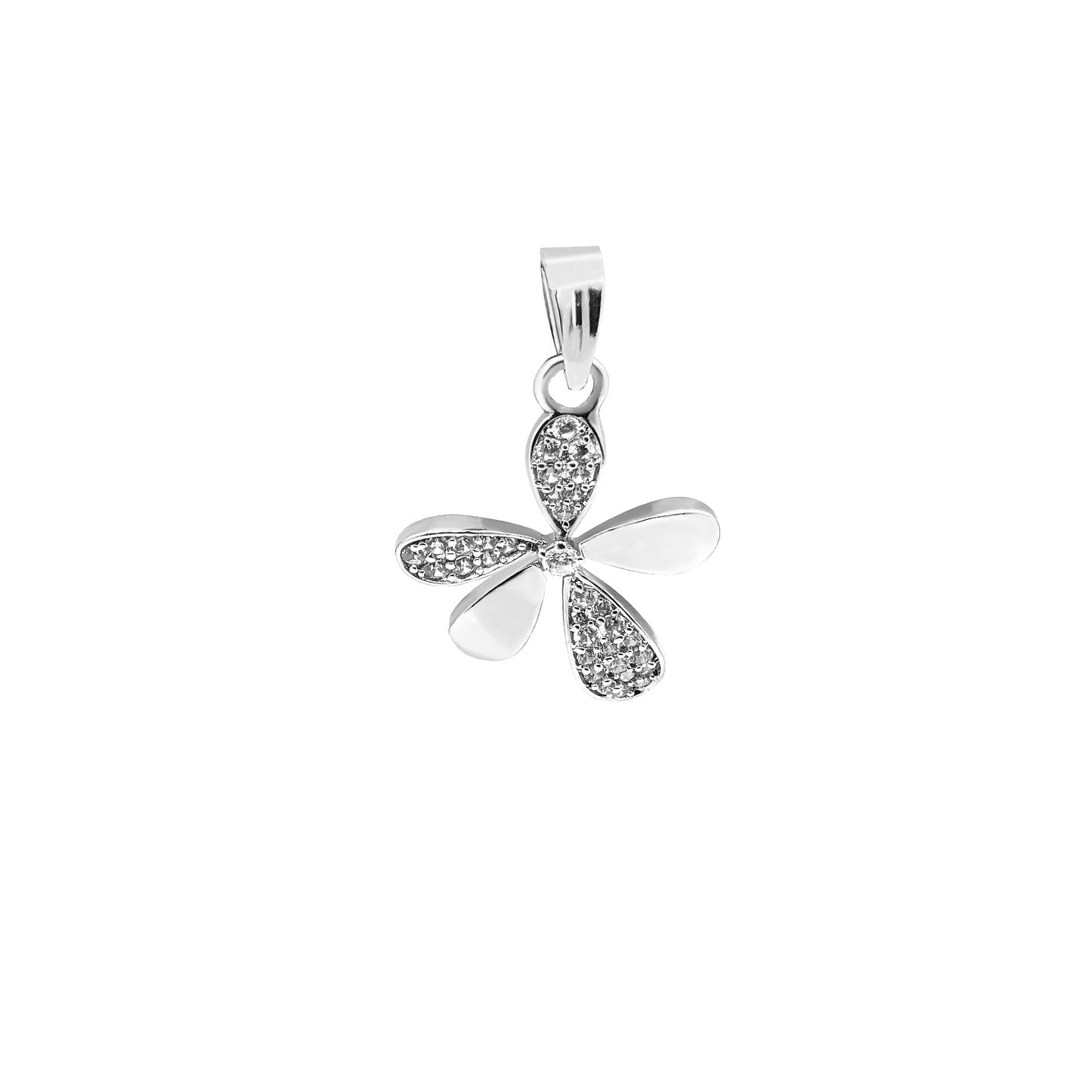 92.5 Sterling Silver Solitaire Pendant - Timeless Elegance