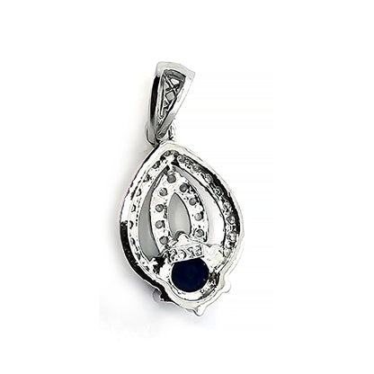 Pendent and Charm with Blue Stone