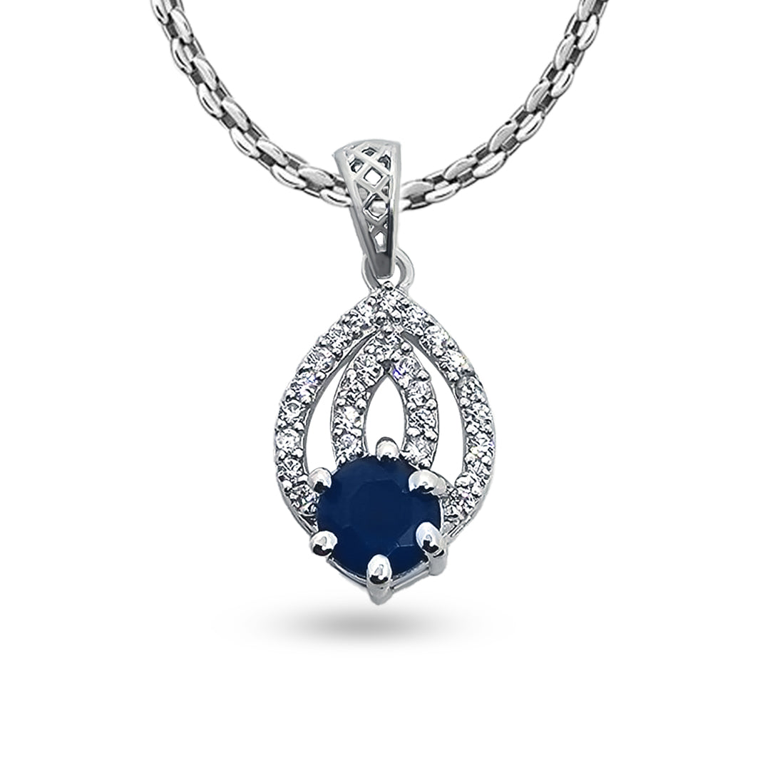 Pendent and Charm with Blue Stone