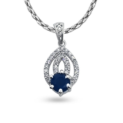 Pendent and Charm with Blue Stone