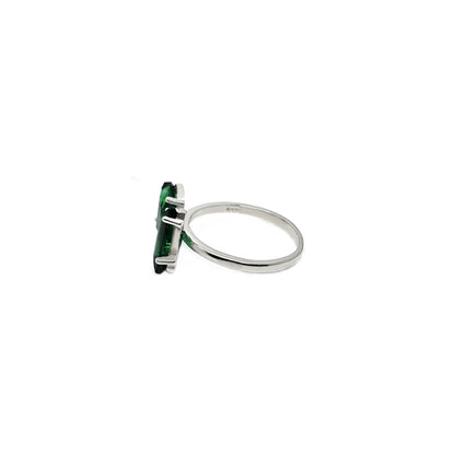 Butterfly green col Grace CZ Ring