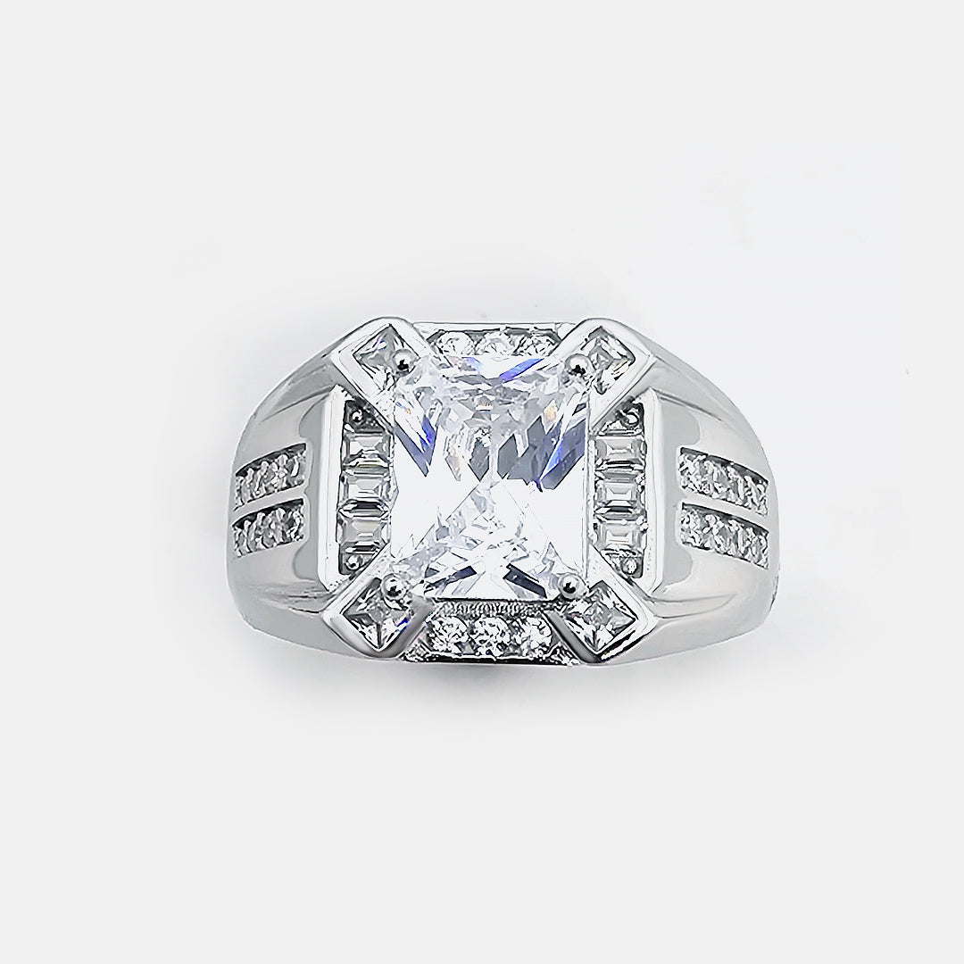 Solitier Square Ring A++ American Diamonds