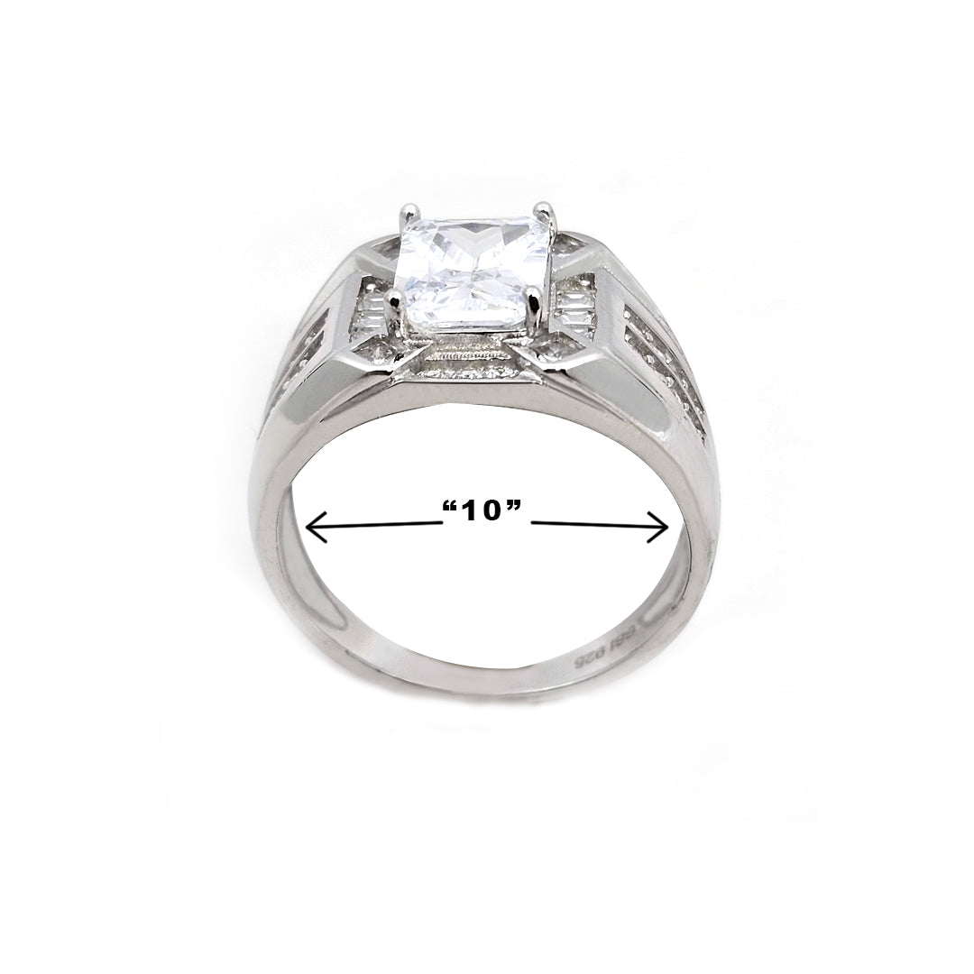 Solitier Square Ring A++ American Diamonds