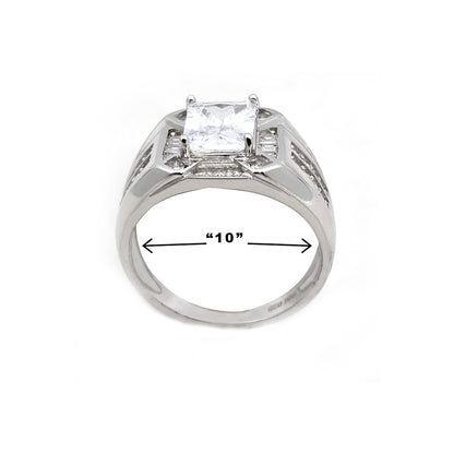 Solitier Square Ring A++ American Diamonds