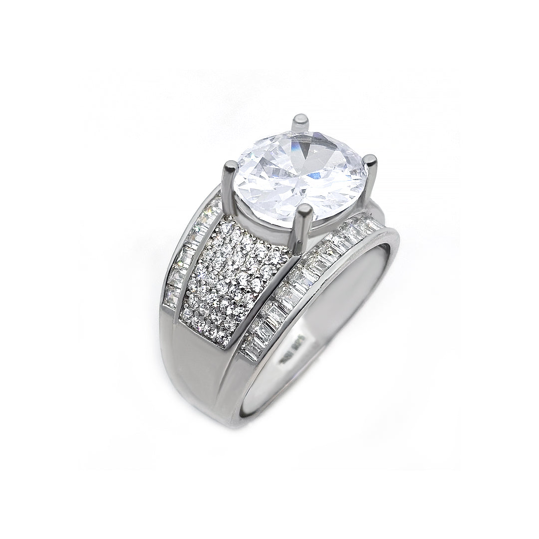 Solitier Ovel Ring American Diamonds