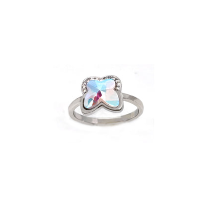 CZ Elegance by Swarovski blue col ring
