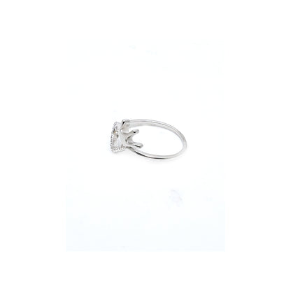 Swarovski Shine croun on heart shape L.CZ Ring