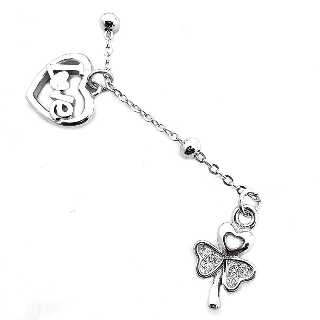 Loose Light Wt Love Heart Bracelet