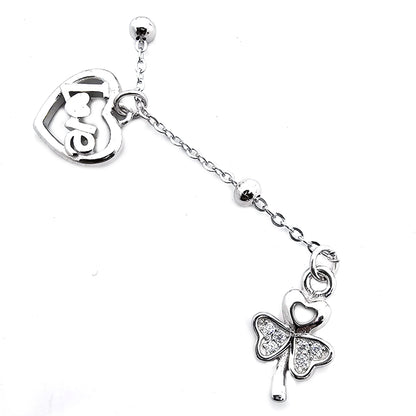 Loose Light Wt Love Heart Bracelet