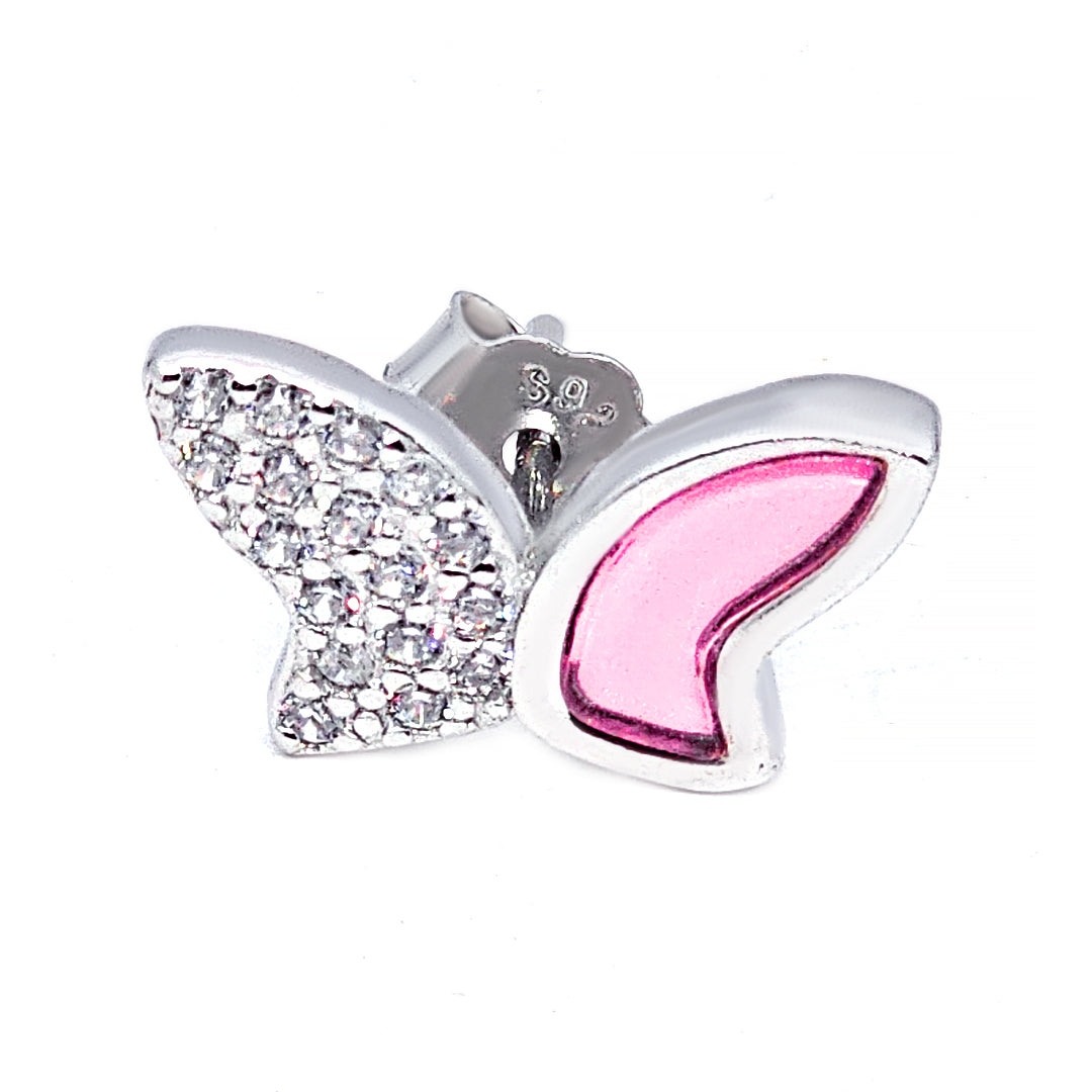 Earrings Animal Pink Butterfly