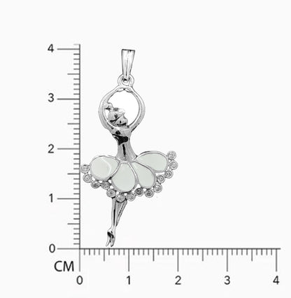 Tgl Silver 92.5 Sterling Silver Dancing Doll Pendent