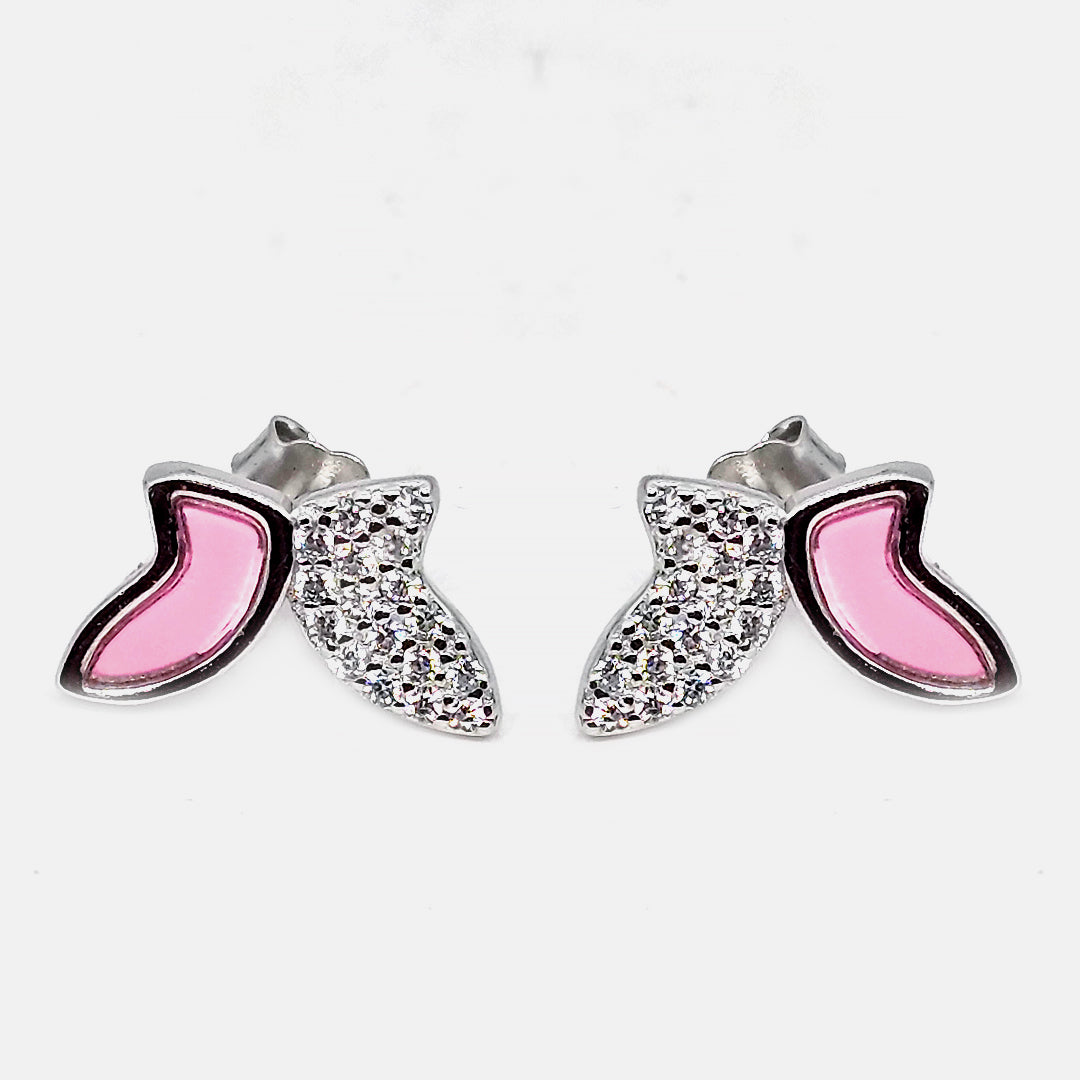 Earrings Animal Pink Butterfly