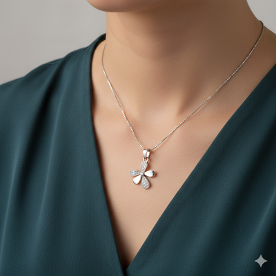 92.5 Sterling Silver Solitaire Only Pendent