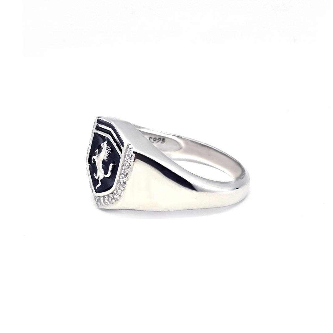 Men's Ring Logo Ring Ferrari