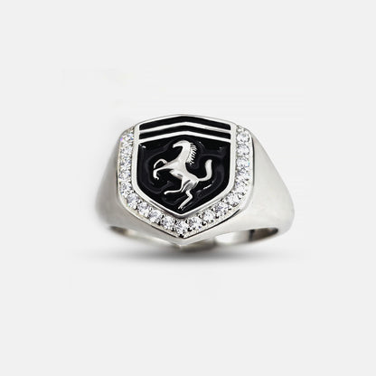 Men's Ring Logo Ring Ferrari