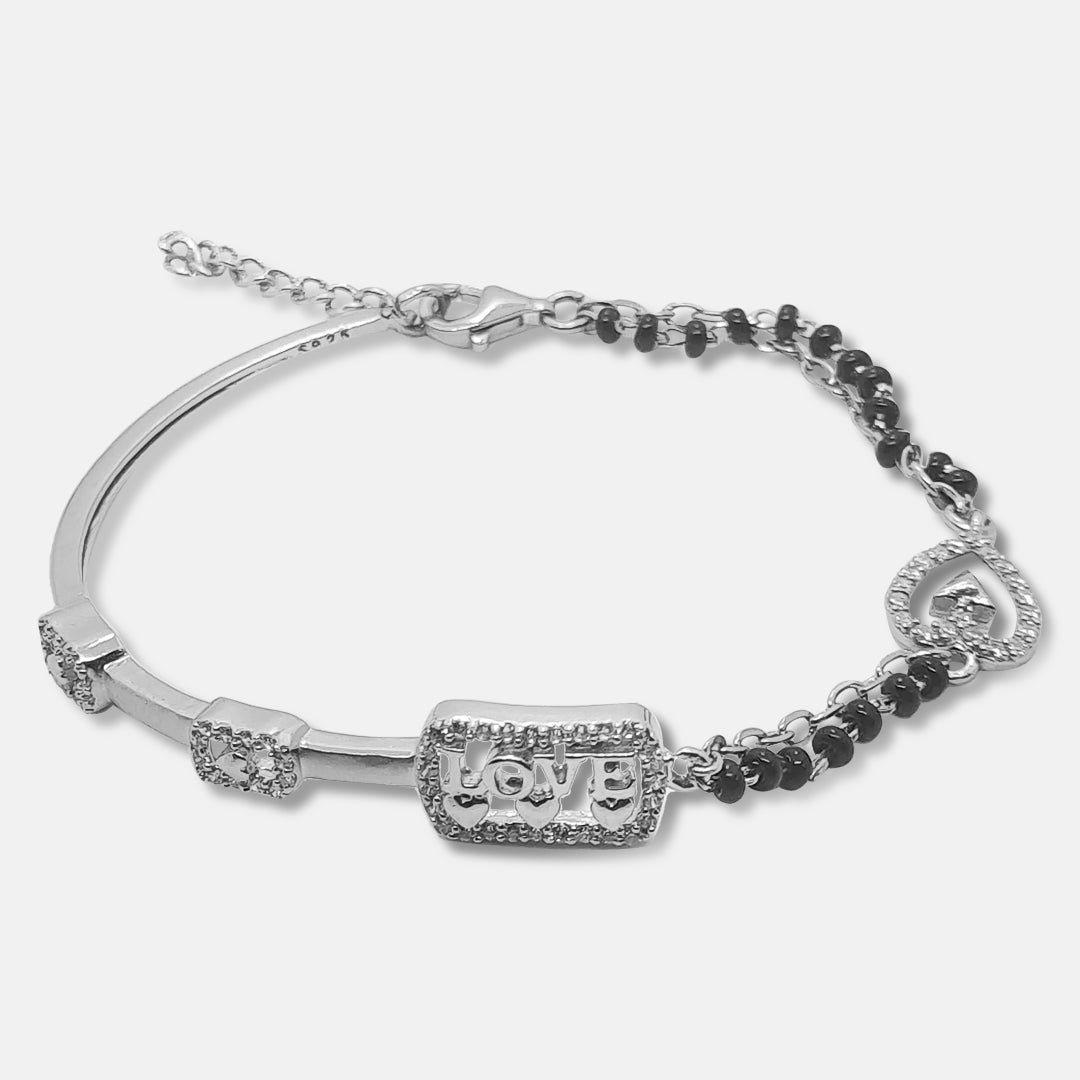 92.5 Sterling Silver Bracelet Love