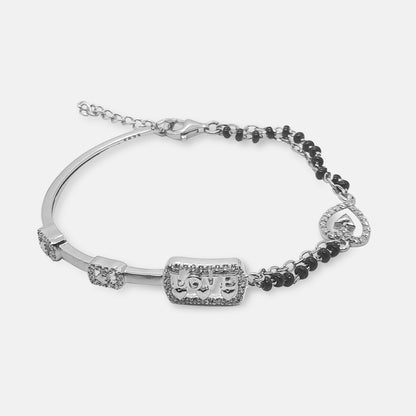 92.5 Sterling Silver Bracelet Love