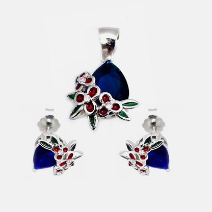 Pendent-Set Flora Blue