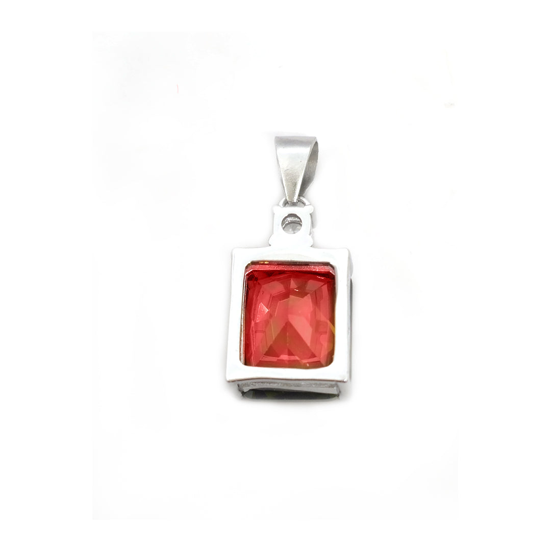 Pendent-Set Red Color Stone