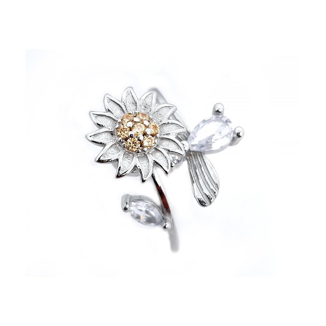 Hawaii Flower Adjustable Ring