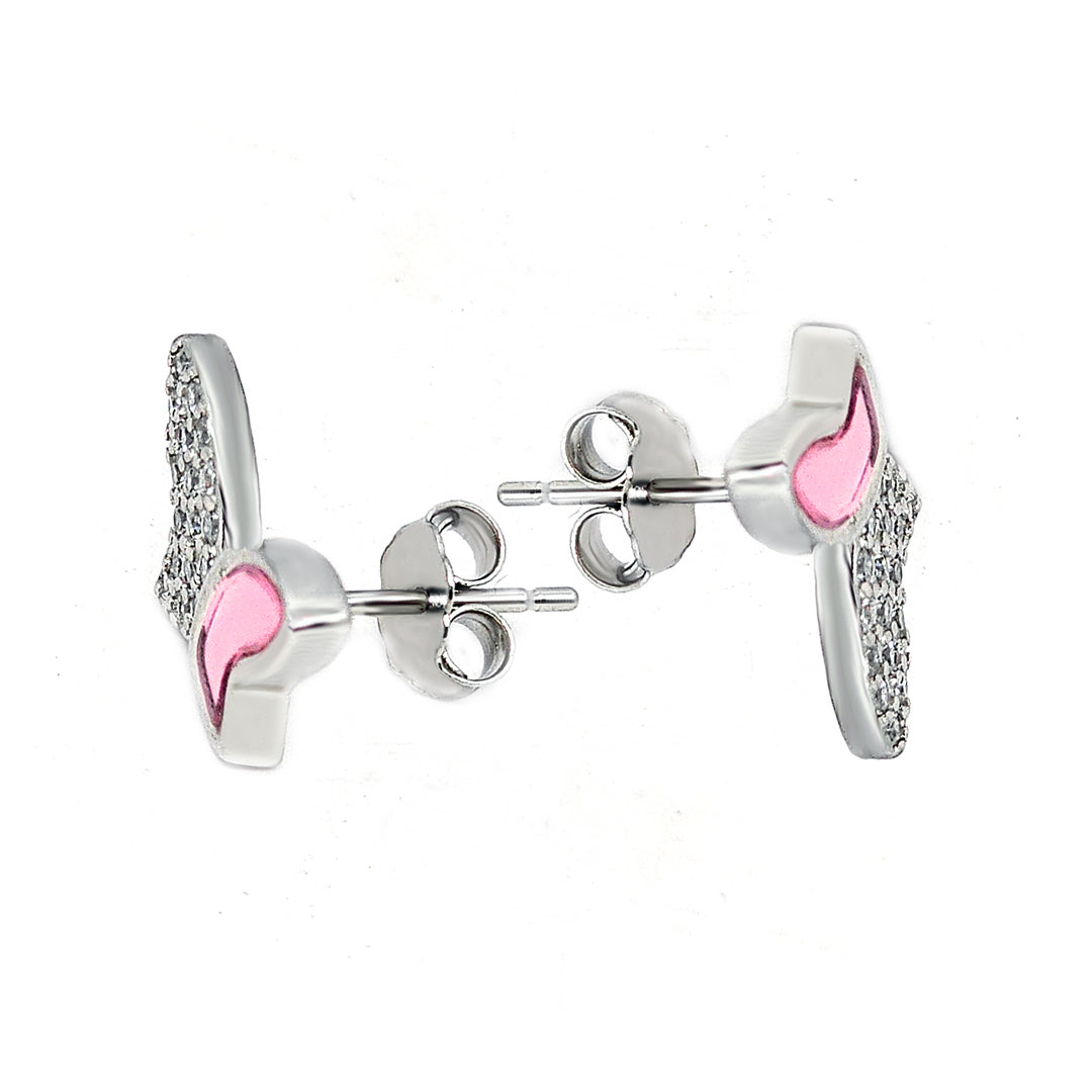 Earrings Animal Pink Butterfly