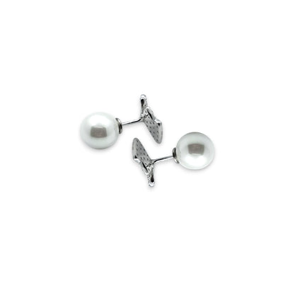 Duet Pearl and Diamond Earrings