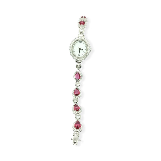 Red Drop Stone Elegance Watch
