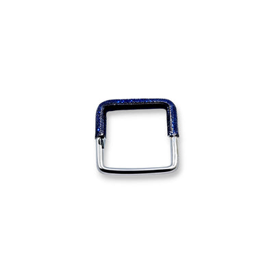 Blue Pave Bar Ring