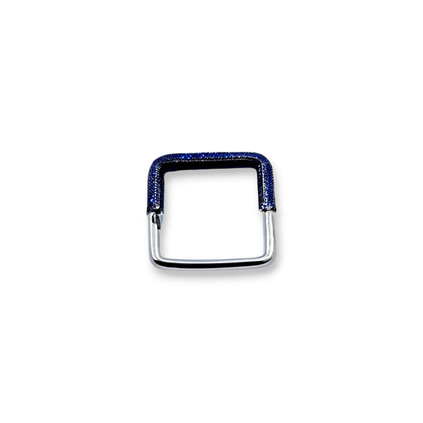 Blue Pave Bar Ring