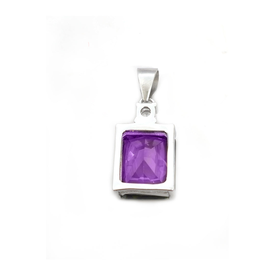 Pendent-Set purple Color Stone